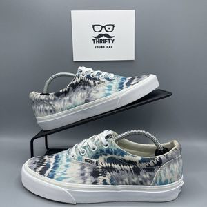 Vans Women's Doheny Sneaker Lace Up Tie Dye Blue Canvas Size 7.5